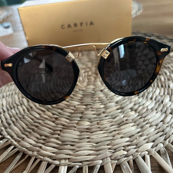 CARFIA Small Face Acetate Polarized Sunglasses for Women - Picture 2 of 5